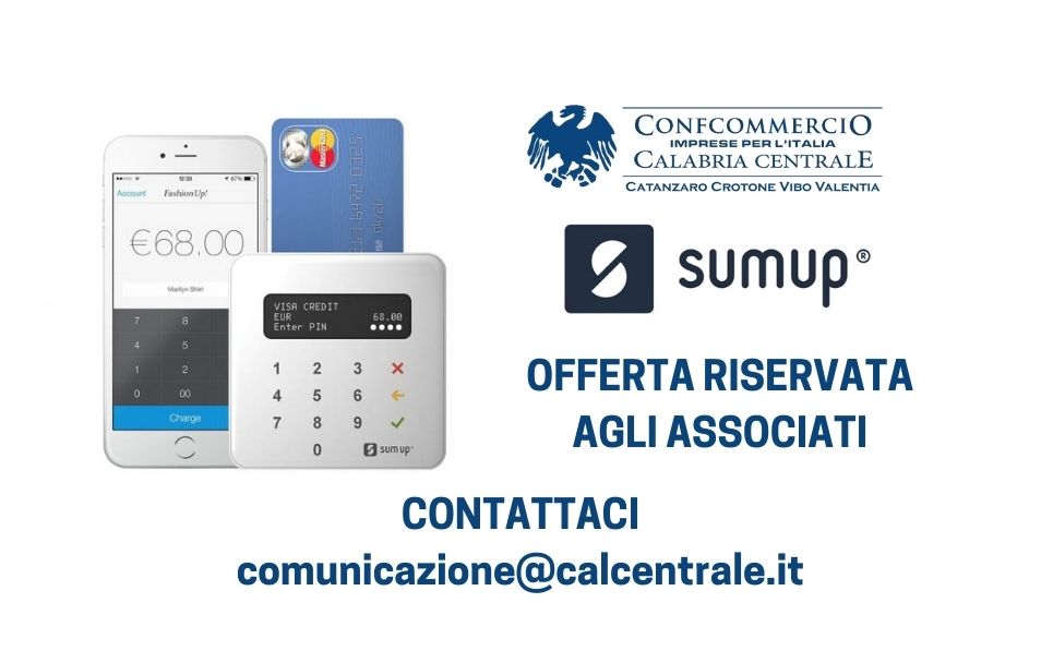 SumUp - Offerta riservata agli associati Confcommercio - Confcommercio  Calabria Centrale